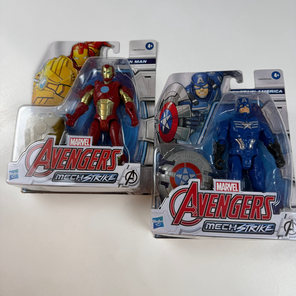 Hasbro Avengers Mech Strike Captain America / Iron Man Action Figures